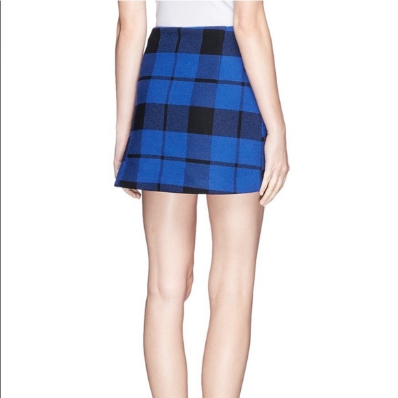 Sandro blue and black twill skirt - Picture 2 of 9
